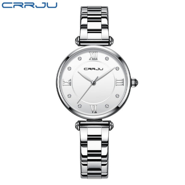 CRRJU Women Watches Famous Luxury Brand Stainless Steel Elegant Women Quartz Watches Fashion Reloj Mujer Ladies Dress Watch-kopara2trade.myshopify.com-