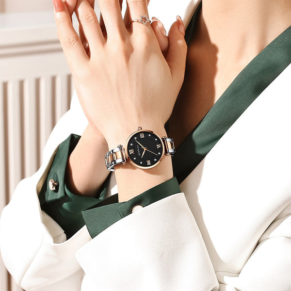 CRRJU Women Watches Famous Luxury Brand Stainless Steel Elegant Women Quartz Watches Fashion Reloj Mujer Ladies Dress Watch-kopara2trade.myshopify.com-