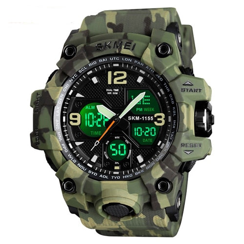 SKMEI Army Digital Mens Sports Watch Bacelet Military Quartz Waterproof Electronic Gifts For Men Wristwatch Free Shipping-kopara2trade.myshopify.com-