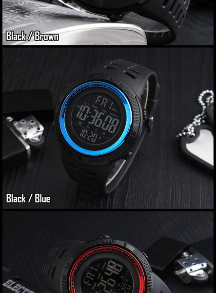 SKMEI New LED Digital Men's Watches SKMEI Sport Military Chrono Waterproof Gifts For Male Wristwatch 1251 Strap reloj hombre-kopara2trade.myshopify.com-