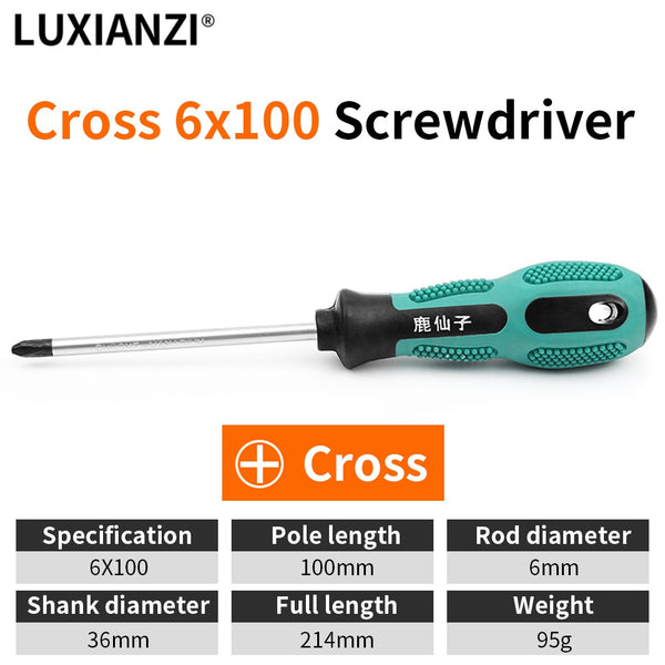 LUXIANZI Torx Screwdriver Set Hand Multi-tool Kit Magnetic Bit Insulated Handle Screw Driver Repair Tools For Home Manual