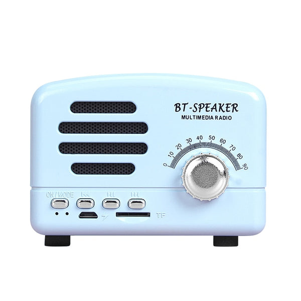 Retro Wireless Speaker Mini Portable  Bluetooth Speaker Pocket USB  Music Player Subwoofer Speaker Retro Style Decor-kopara2trade.myshopify.com-