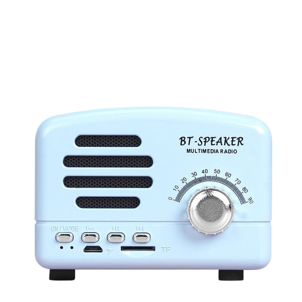 Retro Wireless Speaker Mini Portable  Bluetooth Speaker Pocket USB  Music Player Subwoofer Speaker Retro Style Decor-kopara2trade.myshopify.com-