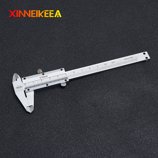 Mini Type Stainless Steel Vernier Caliper  Measuring Range 0-100mm  Accuracy 0.02mm  Small Metric Measuring Tool Vernier Caliper