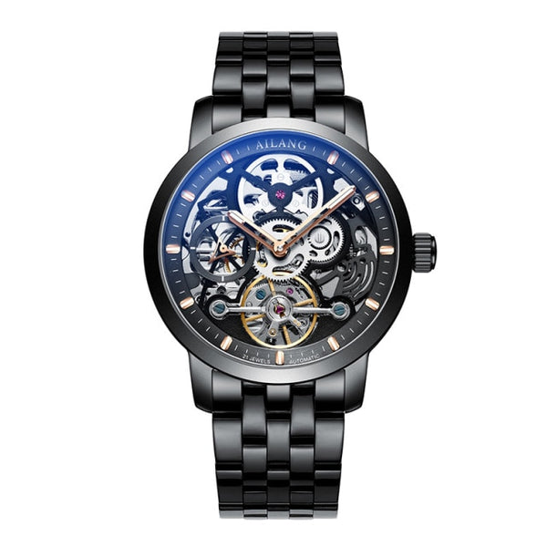 AILANG Original Top Luxury Men's Automatic Mechanical Watch Hollow Gear Sport 50M Waterproof Watch Leather Business Swiss watch-kopara2trade.myshopify.com-