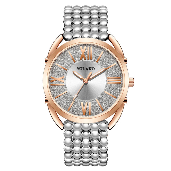YOLAKO Luxury Brand Alloy Strap Quartz Women's Watch Ladies Fashion Watch Women Wristwatch-kopara2trade.myshopify.com-