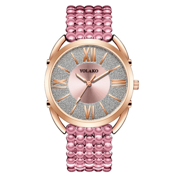 YOLAKO Luxury Brand Alloy Strap Quartz Women's Watch Ladies Fashion Watch Women Wristwatch-kopara2trade.myshopify.com-