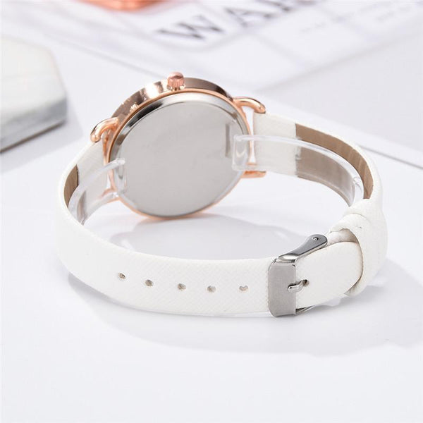 Women Fashion White Watch Quartz Leather Ladies Wristwatches 2019 New Brand Simple Number Dial Woman-kopara2trade.myshopify.com-