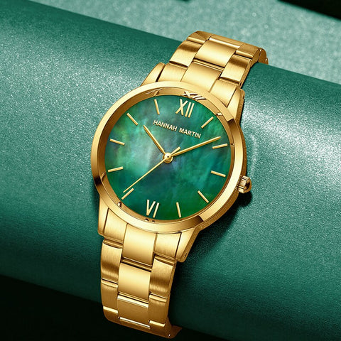 Top Brand Design Luxury Women Watches Fashion Green Dial Rose Gold Bands Wristbands Japan Movement Female Watch Elegent Lady-kopara2trade.myshopify.com-