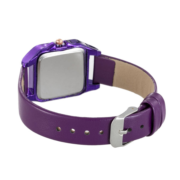 Retro Women Gypsophila Fashion Watches Small purple Ladies Wristwatches Brand Casual Woman Leather Quartz-kopara2trade.myshopify.com-