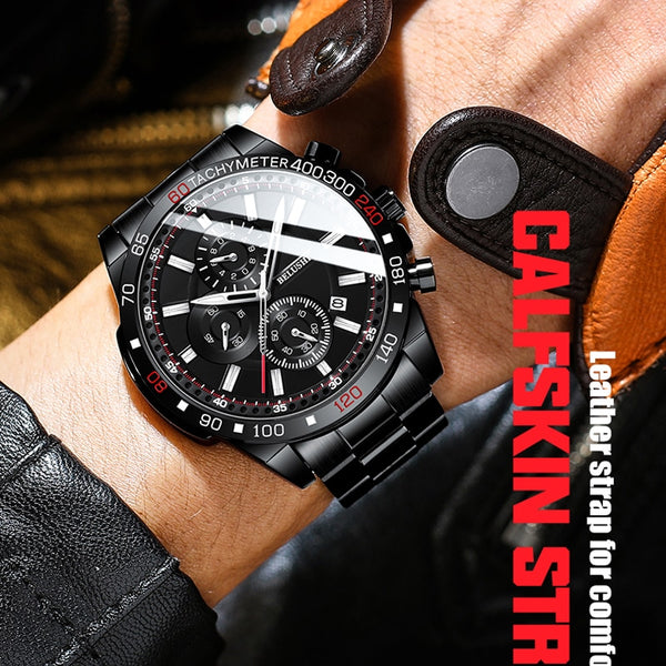 Men's Watches Original Promotion Men's Wrist watch Belushi Watch for Men Waterproof Stainless steel Chronograph Quartz watches-kopara2trade.myshopify.com-