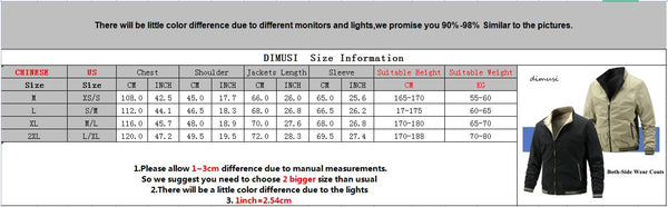 DIMUSI Autumn Men's Bomber Jackets Male Slim Fit Business Coats Casual Man Outwear Both-Side Wear Baseball Jackets Men Clothing-kopara2trade.myshopify.com-