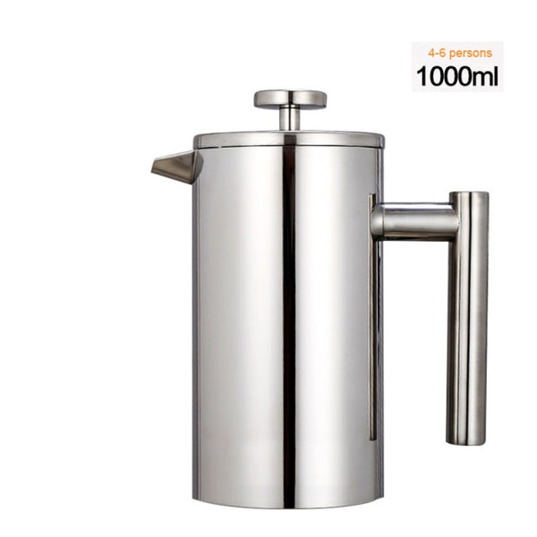 Stainless Steel French Press Coffee Maker Double Walled