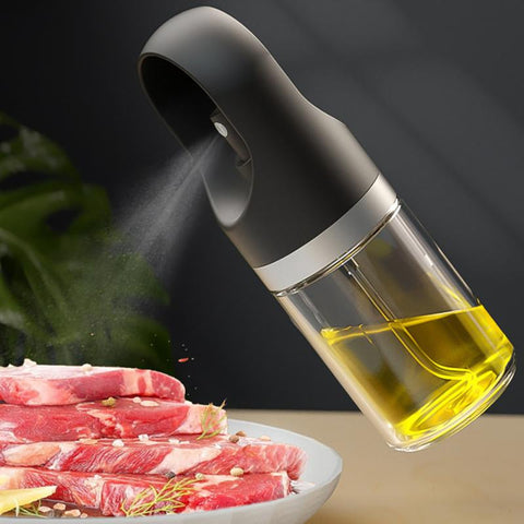Pressing Oil Spray Bottle Portable Household Barbecue Glass
