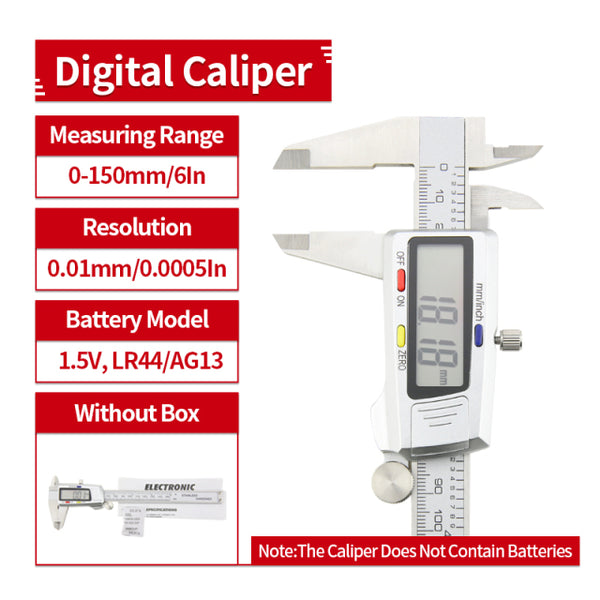 Vernier Calipers Carbon Steel Micrometer Ruler Inner And Outer Diameter Measurement Ruler Woodworking Measuring Tools 0-150mm