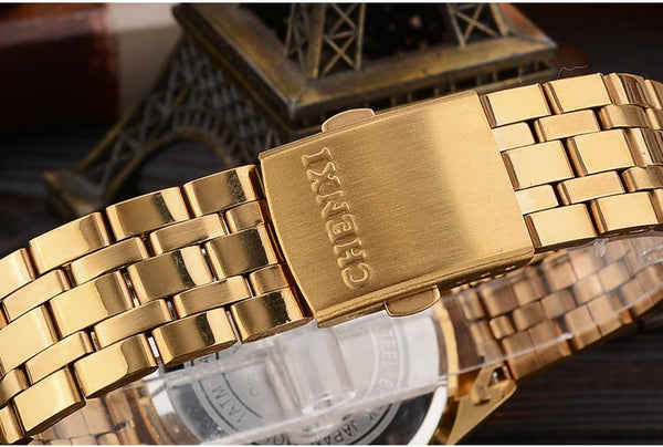 CHENXI Gold Wristwatch Men Wristwatches Top Brand Luxury Famous Wristwatch Male Clock Golden Quartz Wrist Wristwatch Calendar-kopara2trade.myshopify.com-