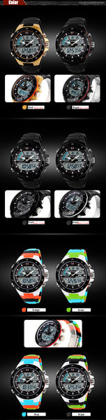 Skmei Men Sport Wristwatches Military Casual Sports Men's Wristwatch Quartz-Wristwatch Waterproof Silicone  Male S Shock-kopara2trade.myshopify.com-Watch