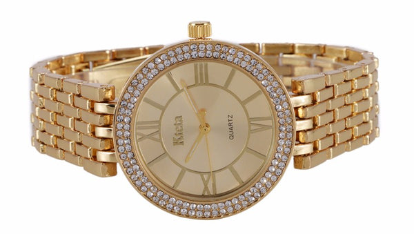 Womens watches Brand KTETA Luxury Diamond Gold Wristwatch Ladies Quartz Wristwatch Woman-kopara2trade.myshopify.com-
