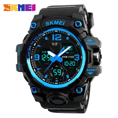 SKMEI New Fashion Men Sports Wristwatches Men Quartz Analog LED Digital  Man Military Waterproof Wristwatch-kopara2trade.myshopify.com-