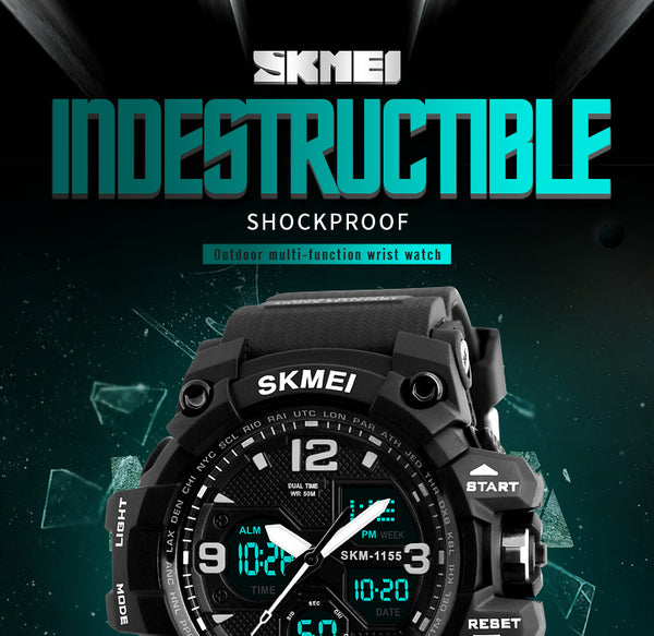 SKMEI New Fashion Men Sports Wristwatches Men Quartz Analog LED Digital  Man Military Waterproof Wristwatch-kopara2trade.myshopify.com-