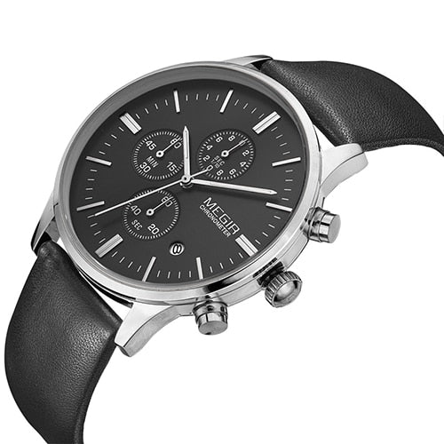 MEGIR Original Wristwatch Men Top Brand Luxury Men Wristwatch Leather Men Wristwatches   Horloges Mannen Erkek Saat-kopara2trade.myshopify.com-Watch