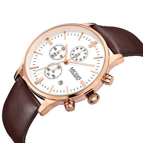 MEGIR Original Wristwatch Men Top Brand Luxury Men Wristwatch Leather Men Wristwatches   Horloges Mannen Erkek Saat-kopara2trade.myshopify.com-Watch