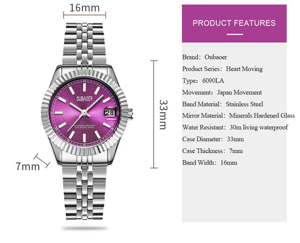 OUBAOER Original Brand Women Wristwatches Luxury Quartz Wristwatches For Women montre femme women relogios feminino horloge-kopara2trade.myshopify.com-
