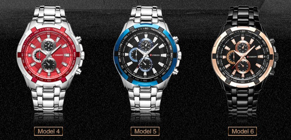 New SALE CURREN Wristwatches Men quartz Top Brand Analog Military male Wristwatches Men Sports army Wristwatch Waterproof-kopara2trade.myshopify.com-