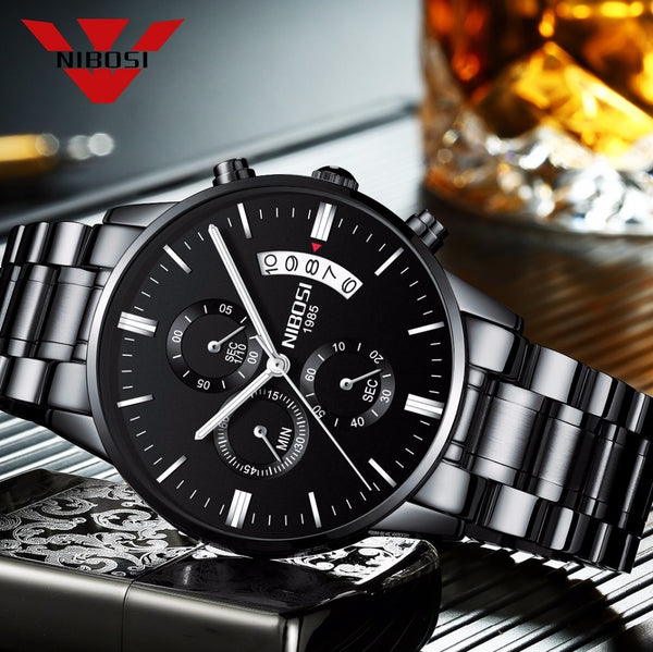 NIBOSI   Men Wristwatches Luxury Famous Top Brand Men's Fashion Casual Dress Wristwatch Military Quartz-kopara2trade.myshopify.com-Watch