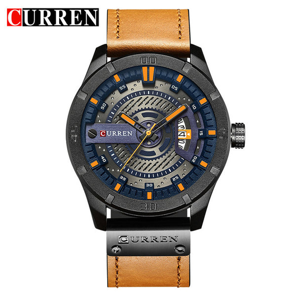 CURREN Date Men Wristwatch New Top Luxury Brand Sport Military Army Business Male Leather Quartz  Mens Wristwatches Gift 8301-kopara2trade.myshopify.com-Watch