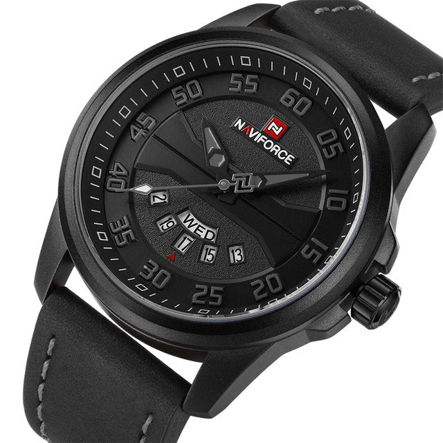 New Luxury Brand NAVIFORCE Men Fashion Casual Wristwatches Men's Quartz  Man Leather Strap Army Military Sports  Wristwatch-kopara2trade.myshopify.com-Watch