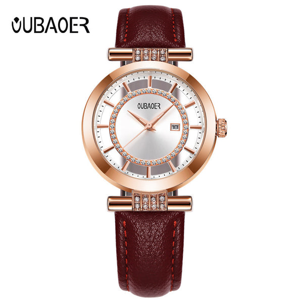 OUBAOER Top Brand Ladies Quartz Wristwatch Business Wristwatches Women Fashion Wristwatch Gift For Womeno-kopara2trade.myshopify.com-
