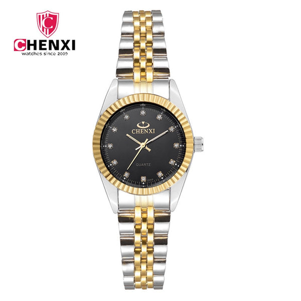 Brand CHENXI Rhinestone Woman Wristwatch Luxury Top Brand Thin Steel Strap Quartz Wristwatch Elegant Lady Casual Wristwatch Waterproof-kopara2trade.myshopify.com-Watch