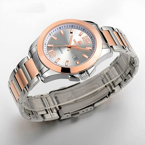 MEGIR Original Men Wristwatch Stainless Steel Business Quartz Wristwatches Calendar Wrist Wristwatch  Men-kopara2trade.myshopify.com-