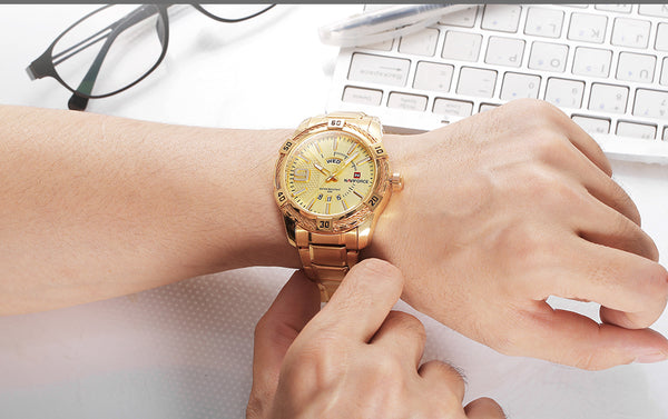 Top Brand NAVIFORCE Luxury Men Fashion Sports Wristwatches Men's Quartz Date Clock Man Stainless Steel Wrist Wristwatch-kopara2trade.myshopify.com-