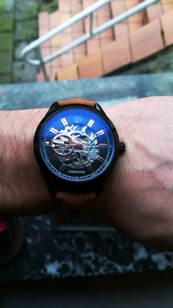 Forsining  Casual Sport Series Waterproof Automatic Men  Wristwatch Top Brand Luxury Mechanical Military Skeleton Wristwatches-kopara2trade.myshopify.com-Watch