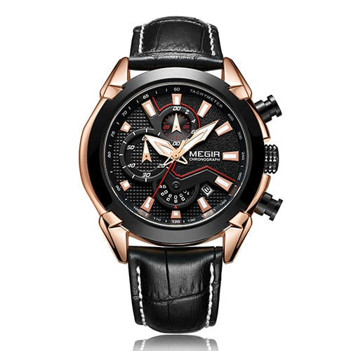 MEGIR Chronograph Sport Wristwatch Men Luxury Creative Quartz Wrist Wristwatches  Men  2065 Army Military Wristwatch-kopara2trade.myshopify.com-