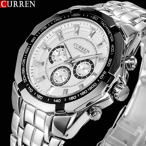 New CURREN Wristwatches Men Top Luxury Brand Hot Design Military Sports Wrist watches Men Digital Quartz Men Full Steel Wristwatch-kopara2trade.myshopify.com-Watch