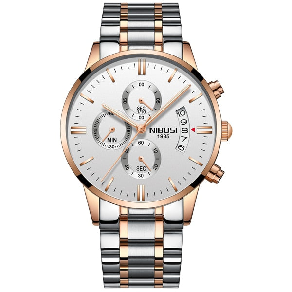 NIBOSI Gold Quartz Wristwatch Top Brand Luxury Men Wristwatches Fashion Man Wristwatches Stainless Steel   Saatler-kopara2trade.myshopify.com-Watch