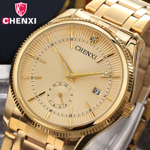 CHENXI Gold Wristwatch Men Luxury Business Man Wristwatch Golden Waterproof Unique Fashion Casual Quartz Male Dress-kopara2trade.myshopify.com-