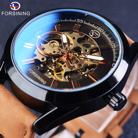 Forsining  Casual Sport Series Waterproof Automatic Men  Wristwatch Top Brand Luxury Mechanical Military Skeleton Wristwatches-kopara2trade.myshopify.com-Watch