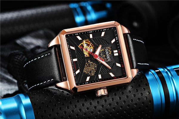 OUBAOER Luxury Brand Fashion Casual Men Wristwatches Automatic Mechanical Wristwatch Business  Leather Strap montre homme  New-kopara2trade.myshopify.com-