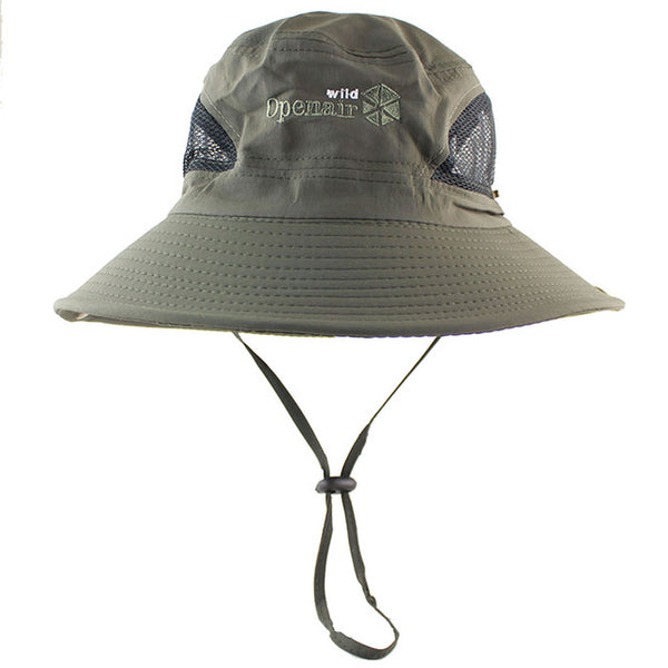 New UPF 50+ Summer Sun Hat Bucket Men Women Boonie Hat Outdoor UV Protection Long Wide Brim Army Hiking Fishing Mesh Breathable-kopara2trade.myshopify.com-