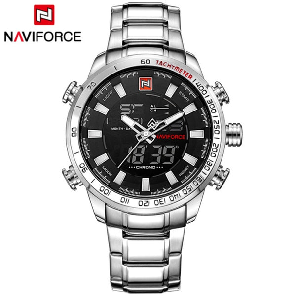 NAVIFORCE Top Brand Men Military Sport Wristwatch Stainless Quartz-kopara2trade.myshopify.com-Watch