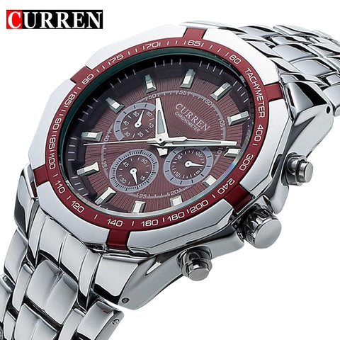 Top Brand Luxury Wristwatch CURREN Casual Military Quartz Sports Wristwatch Full Steel Waterproof Men's-kopara2trade.myshopify.com-Watch