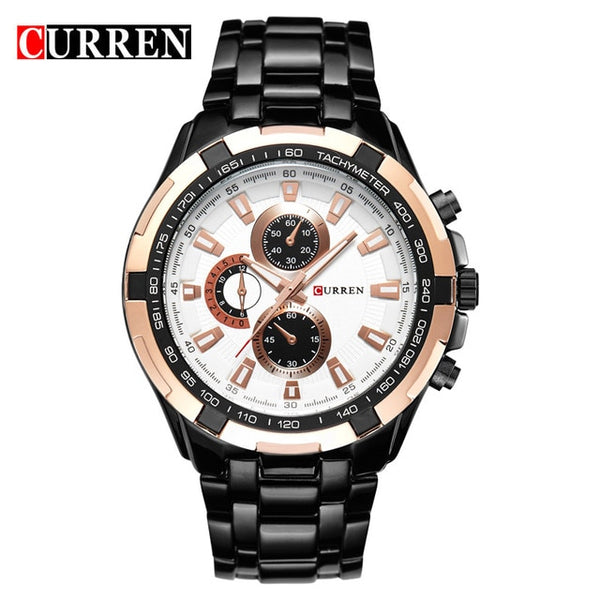 CURREN Wristwatches Men Top Brand Luxury Fashion&Casual Quartz Male Wristwatches Classic Analog Sports Steel Band  Relojes-kopara2trade.myshopify.com-
