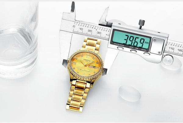 NIBOSI Mens Wristwatches Top Luxury Brand For Men Square Waterproof Gold Wristwatch Quartz Sport Wristwatches Stainless Steel Saat-kopara2trade.myshopify.com-Watch
