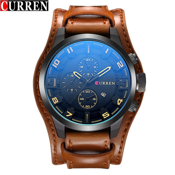 CURREN Luxury Brand Analog sports Men Wristwatches Fashion Creative Quartz Leather Strap Wristwatch Date Male Reloj Hombre-kopara2trade.myshopify.com-