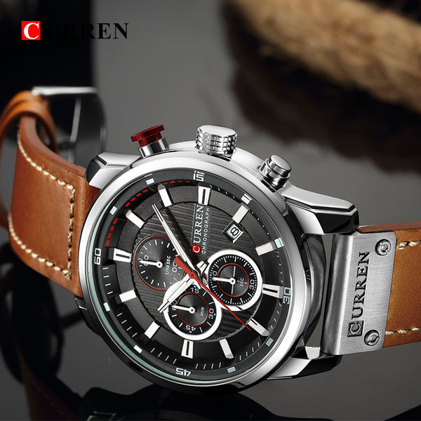 Curren Wristwatch Top Brand Man Wristwatches with Chronograph Sport Waterproof  Man Wristwatches Military Luxury Men's Wristwatch Analog Quartz-kopara2trade.myshopify.com-Watch