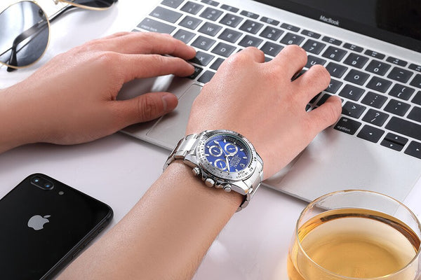 Fashion Luxury Top Brand CHENXI Men's Gold Wristwatch Black Stylish 30 Meter Waterproof Luminous Hands Casual Male Golden Wristwatch-kopara2trade.myshopify.com-Watch